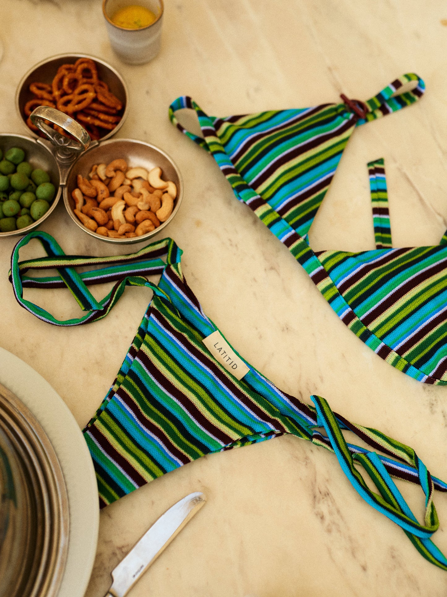 APERITIVO BIKINI | GREEN STRIPES
