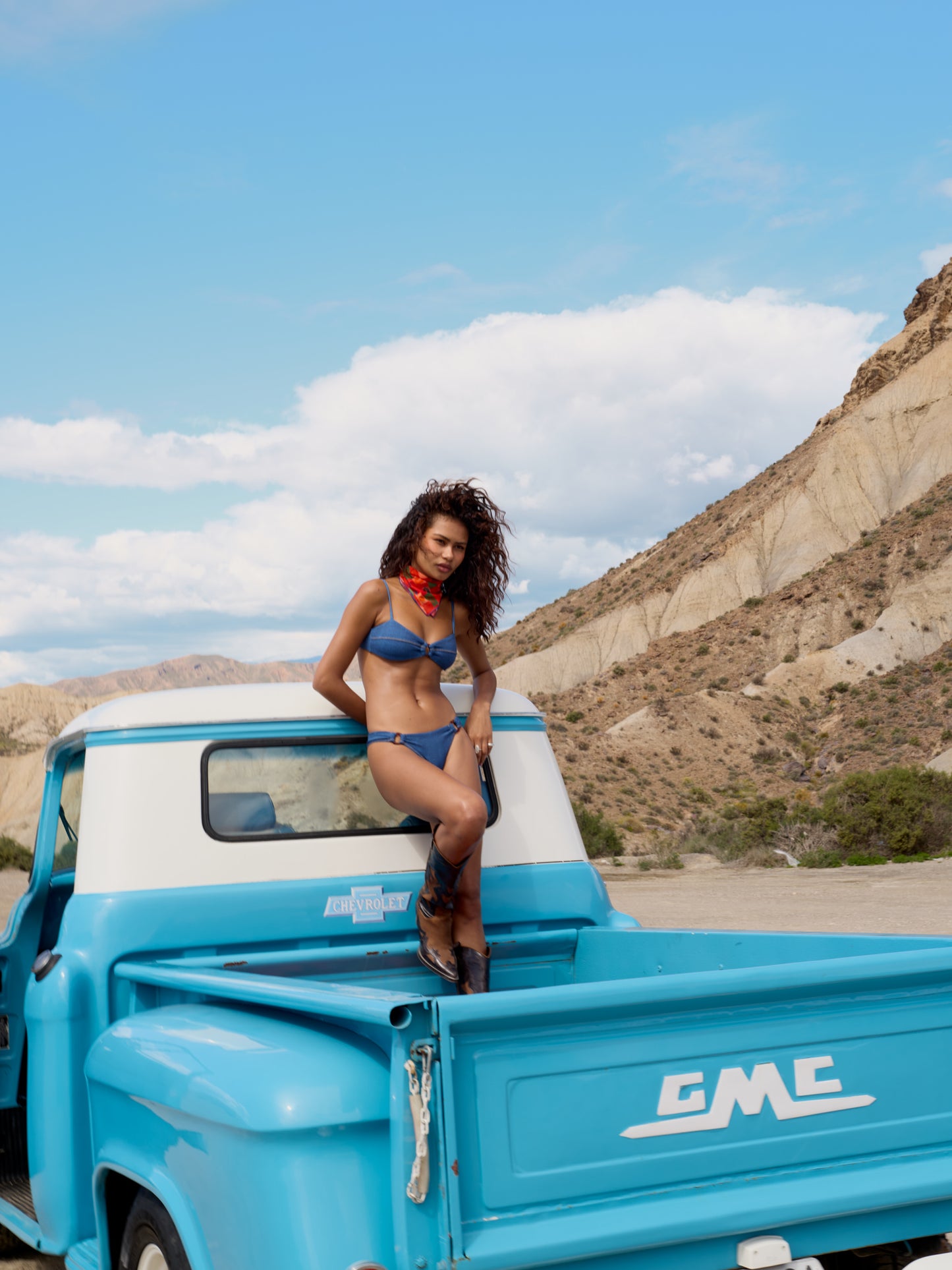 TEXAS LOW-WAISTED BIKINI | BLUE DENIM