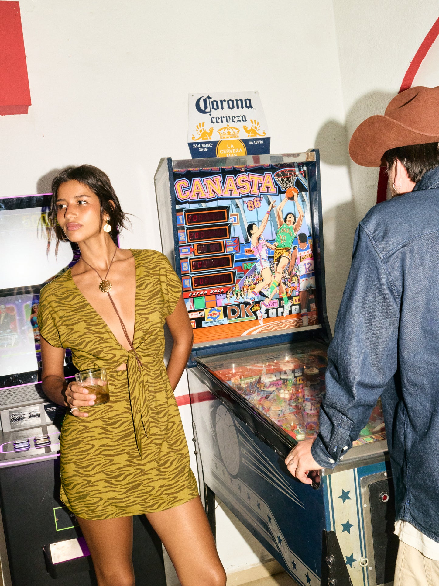 JUKEBOX DRESS | OLIVE ZEBRA