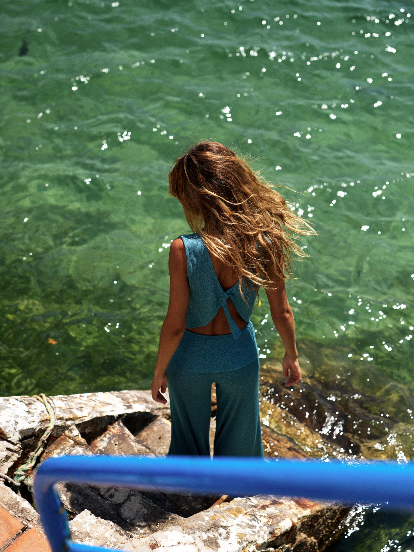 IL SAIDEIRA TROUSERS | ESMERALD BLUE