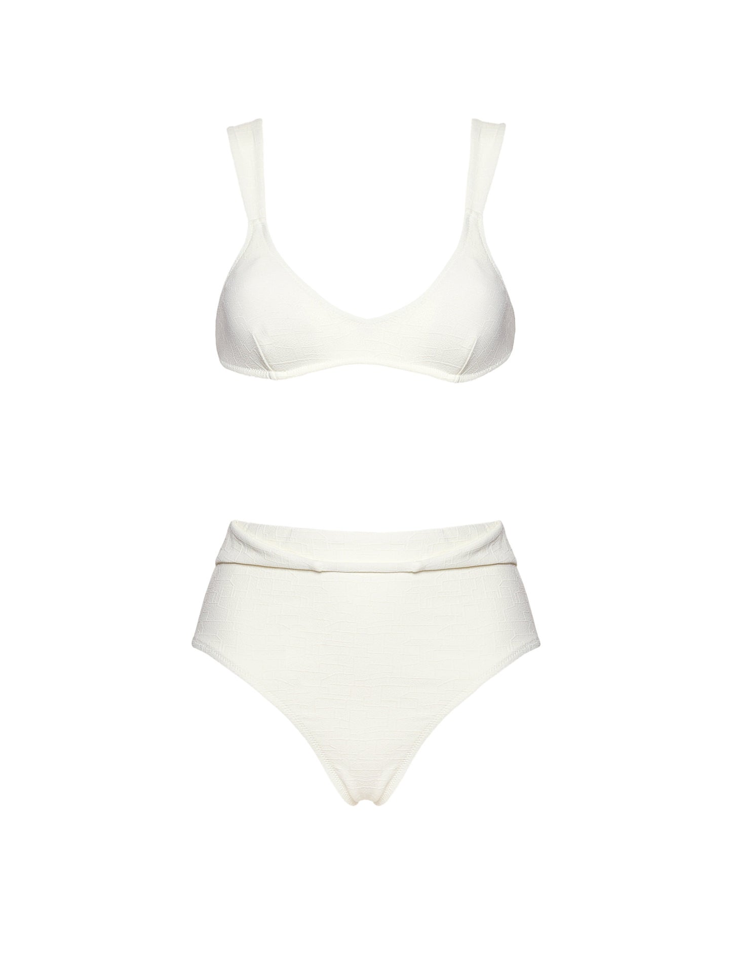 BRIDAL HIGH-WAISTED BIKINI | SALTY WHITE