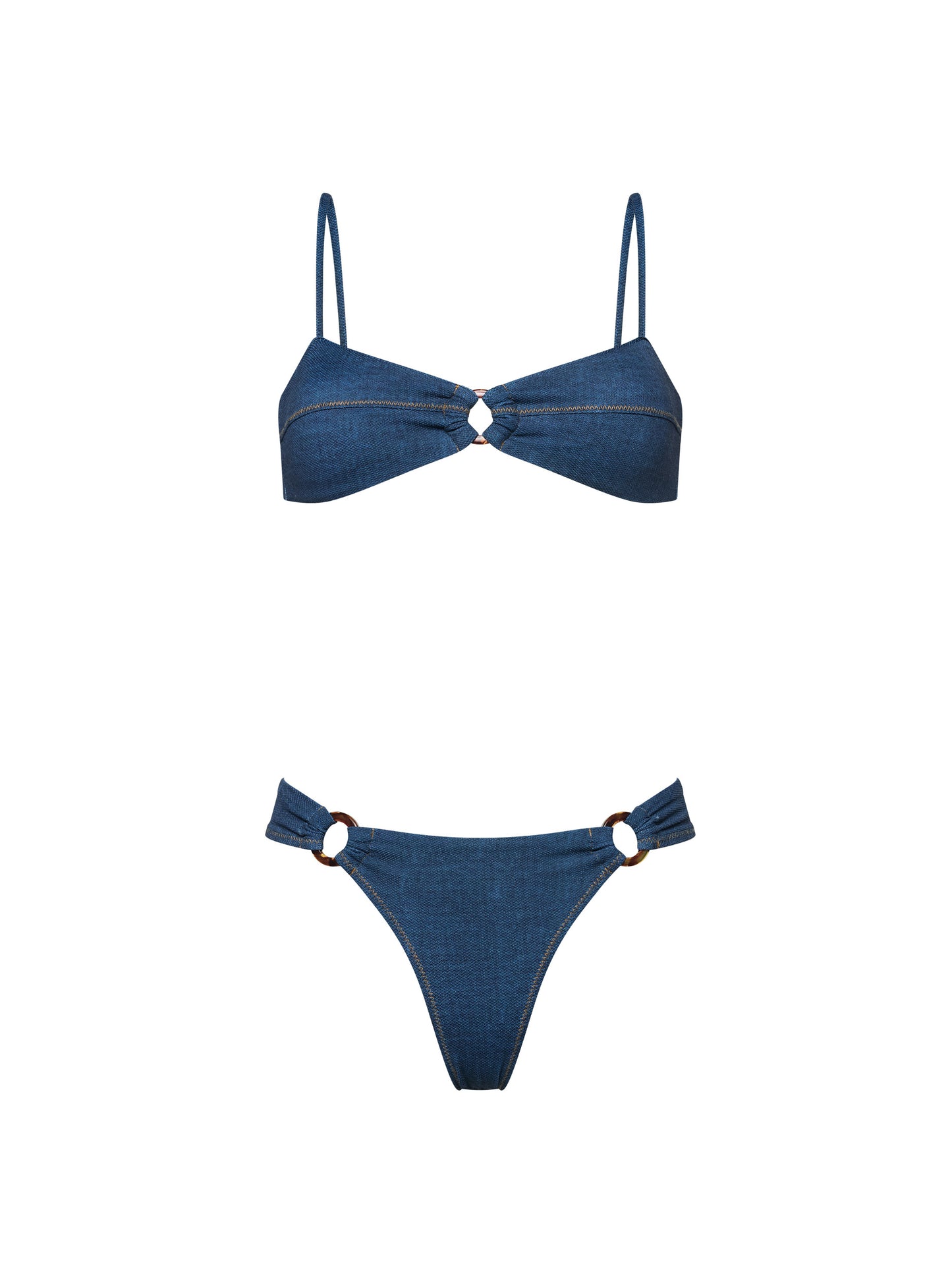 TEXAS LOW-WAISTED BIKINI | BLUE DENIM