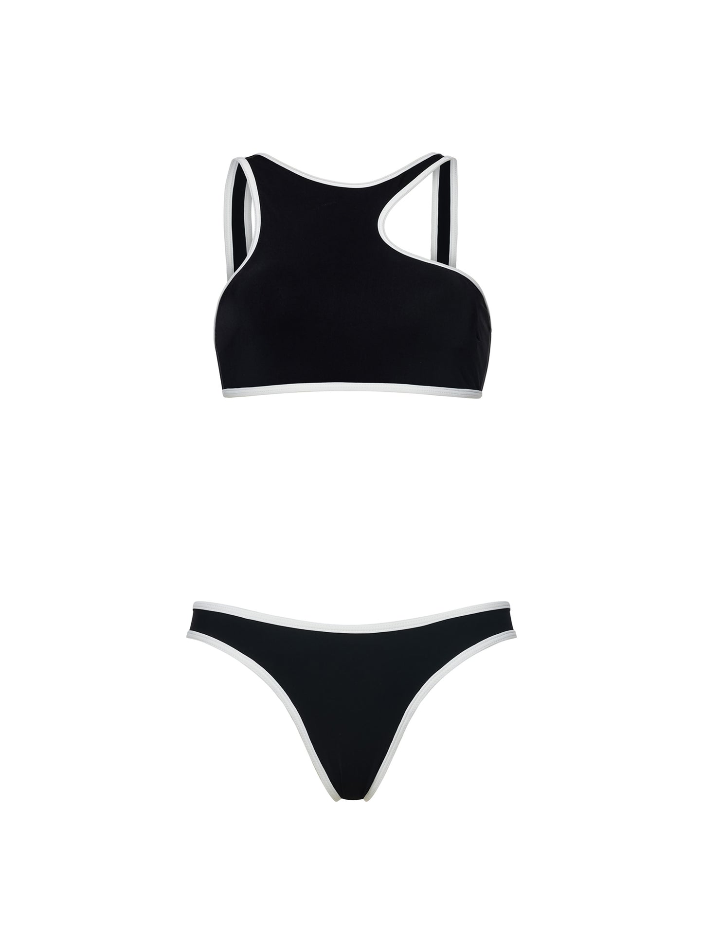 WRANGLER CUT-OUT BIKINI | BLACK & WHITE