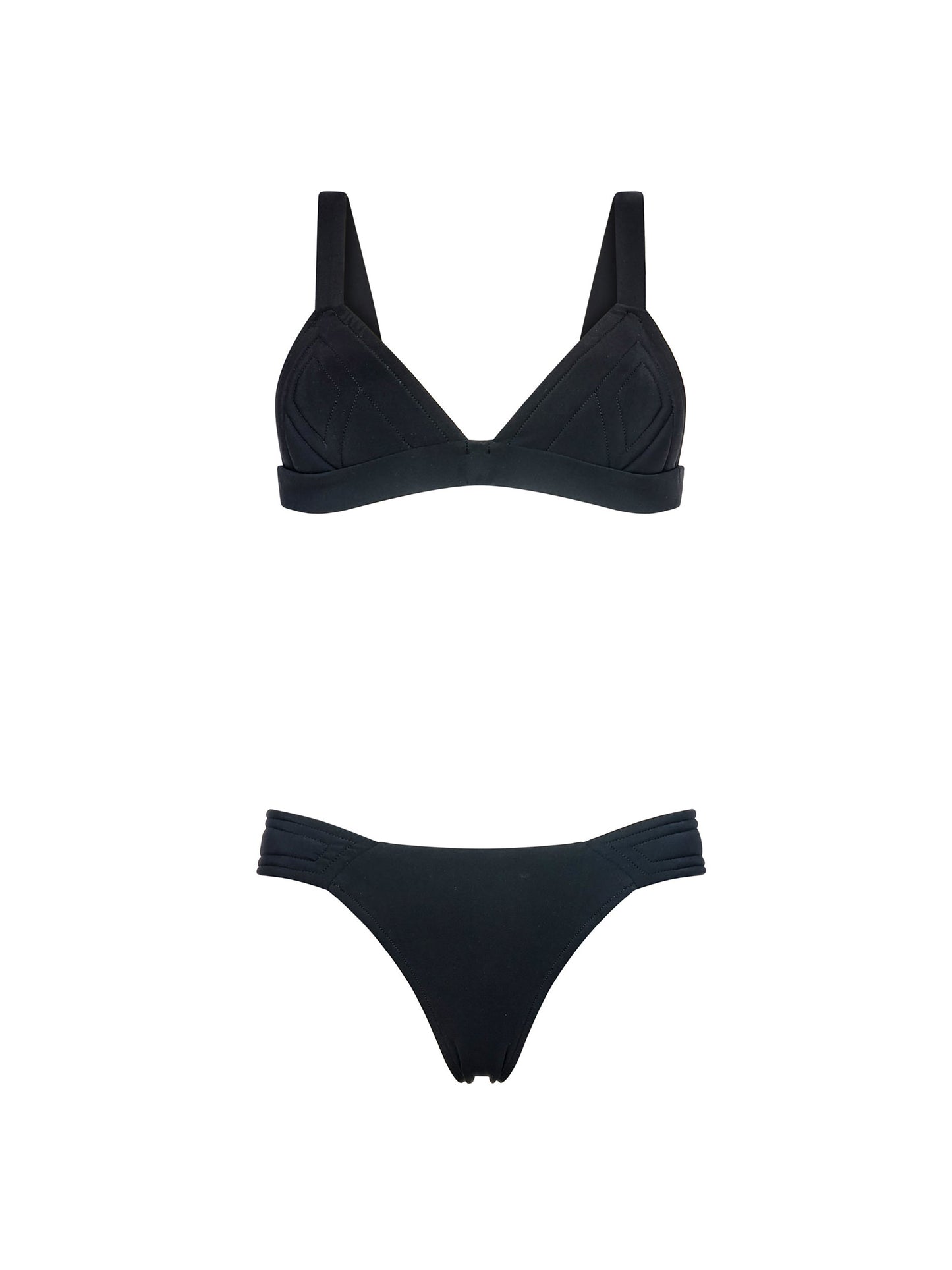 FRESHMAN TRIANGLE PADDED BIKINI | TRUE BLACK