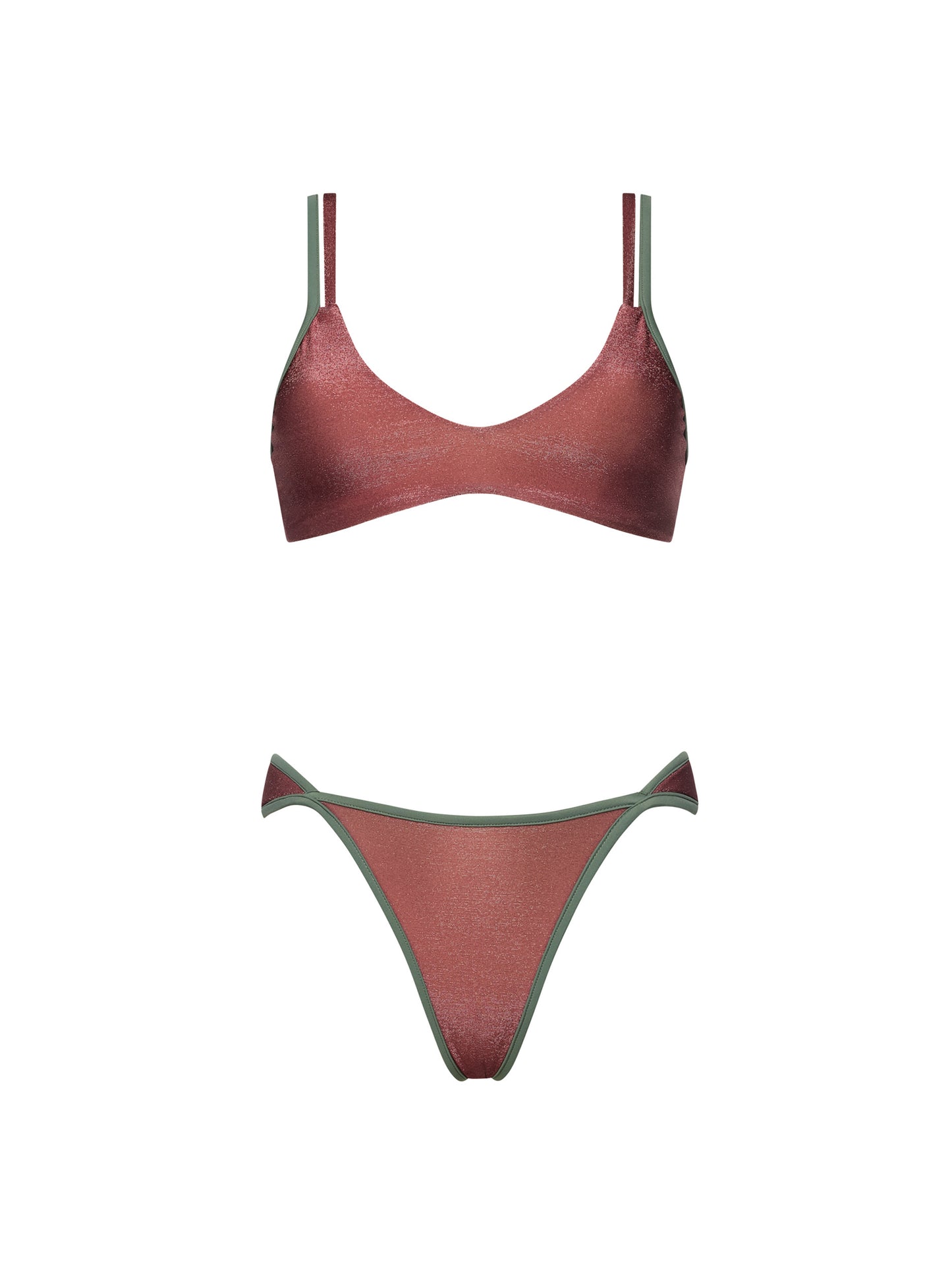 SUGAR DOUBLE STRAP BIKINI | BERRY BRIGHT