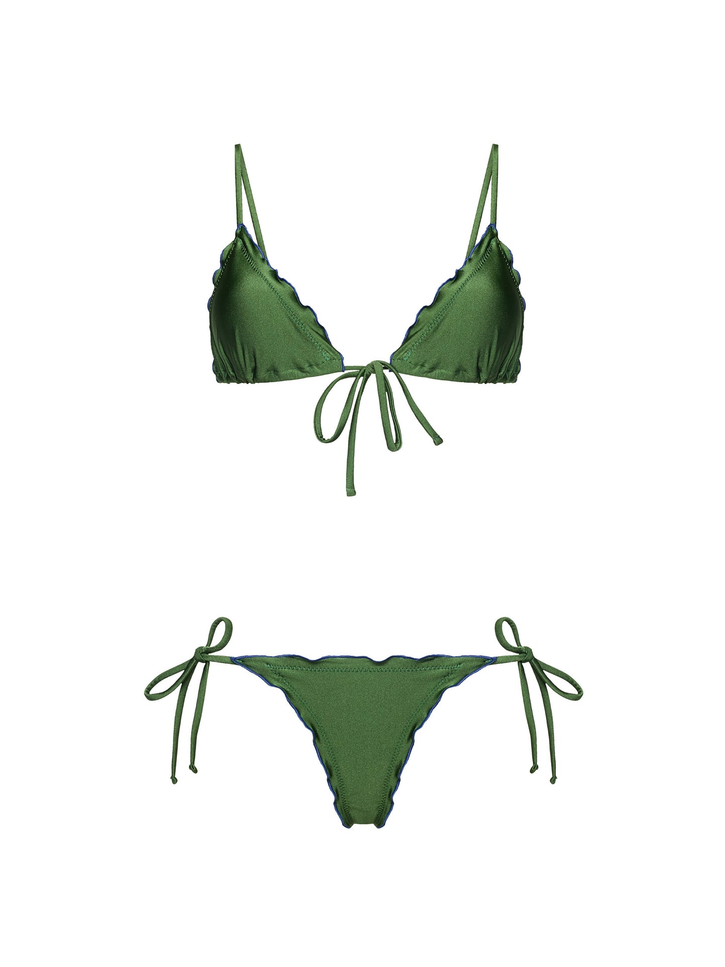 THE 021 TRIANGLE BEST-SELLER BIKINI | FOREST GREEN