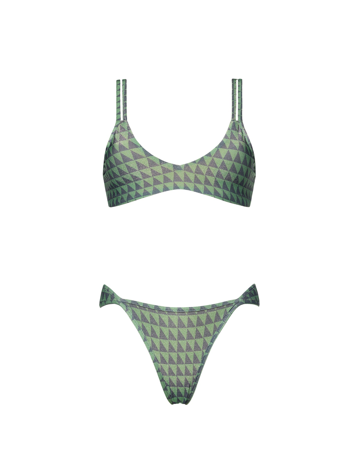 SUGAR DOUBLE STRAP BIKINI | AQUA