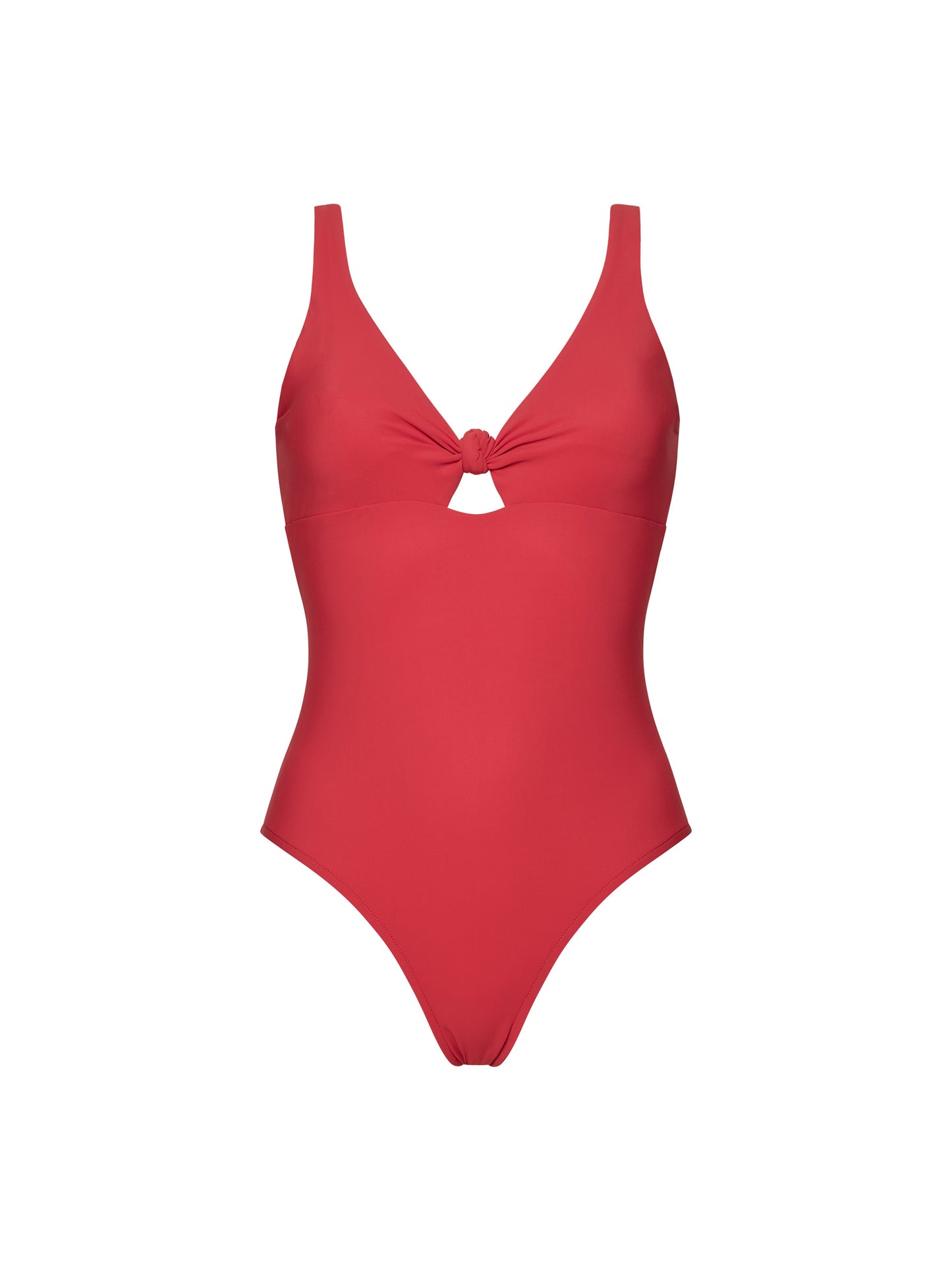 THE DIVINO KNOT-FRONT BEST-SELLER SWIMSUIT | BAYWATCH RED