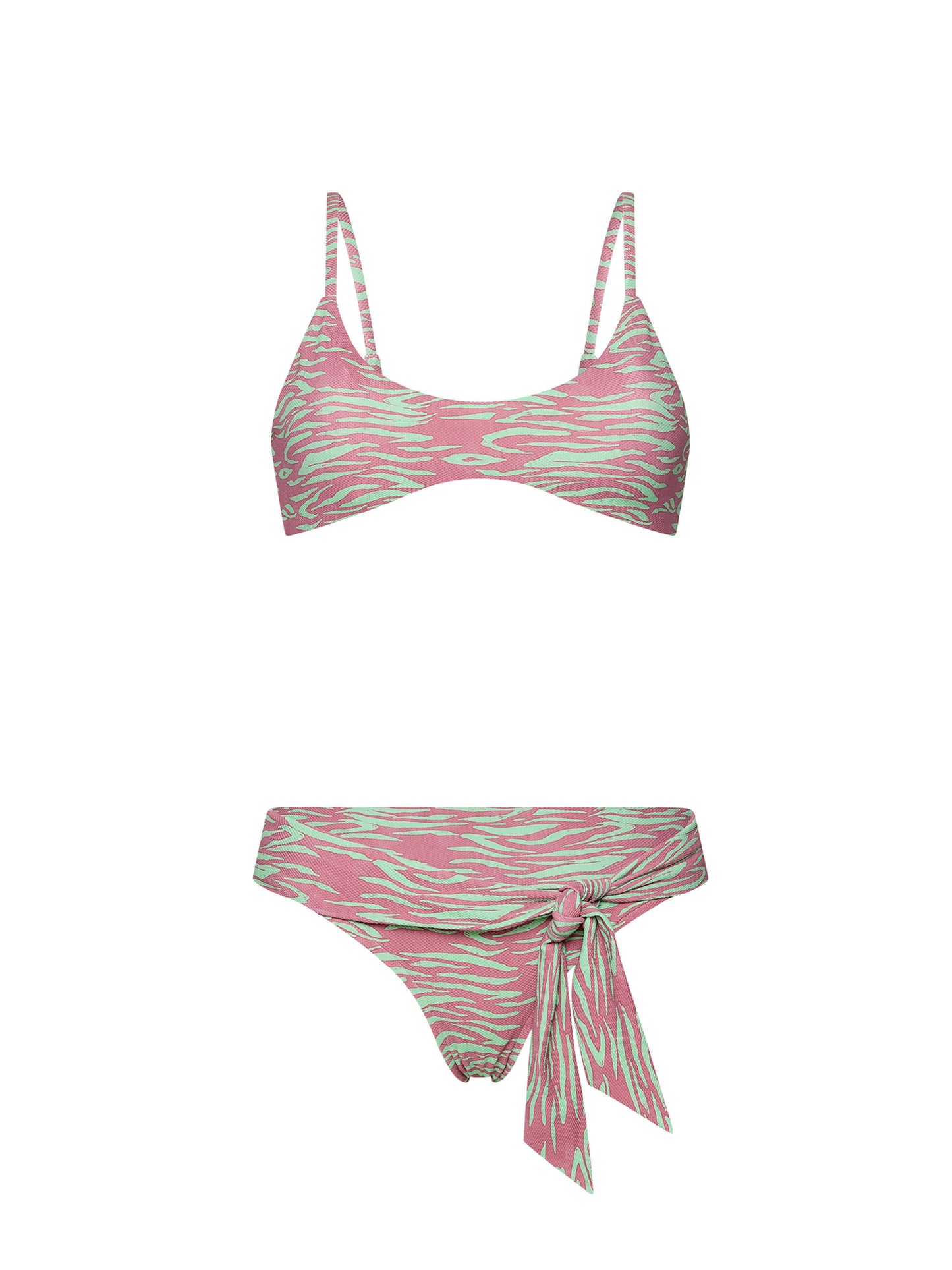 THE GUARI ROUND-NECK BEST-SELLER BIKINI | ELECTRIC ZEBRA