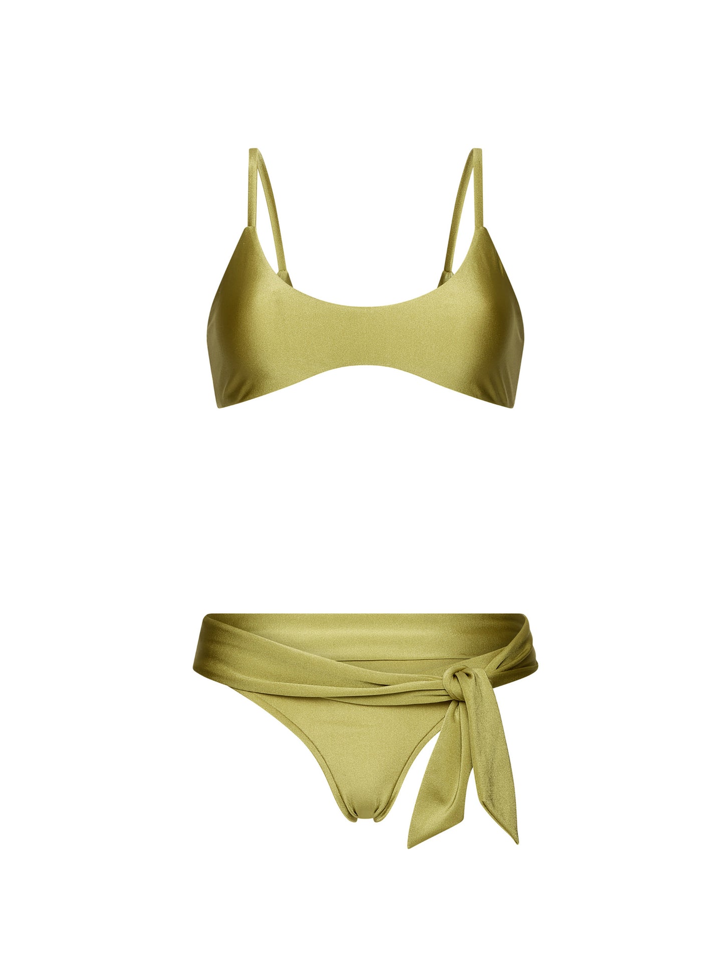 THE GUARI ROUND-NECK BEST-SELLER BIKINI | PEAR